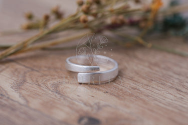 solid 925 sterling silver adjustable ring minimalist boho handmade